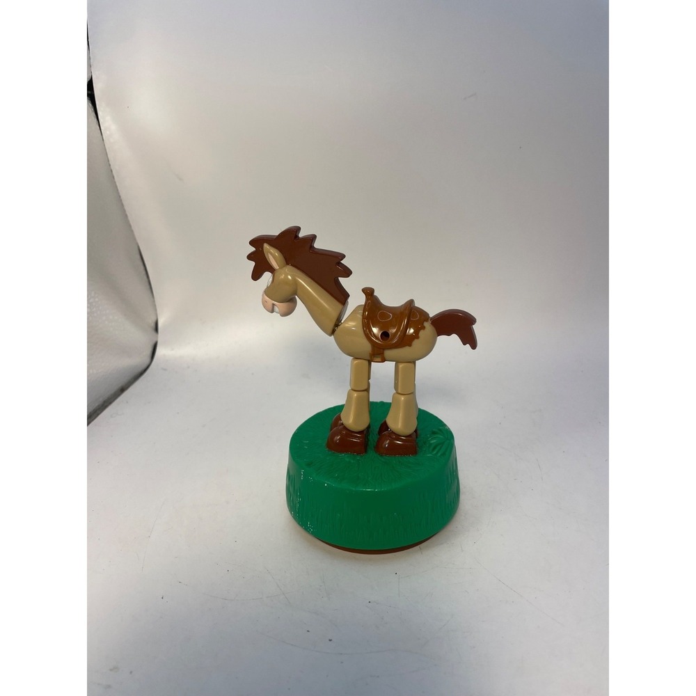 1999 Disney Pixar Toy Story Bullseye McDonalds Collapsible Horse Push Puppet